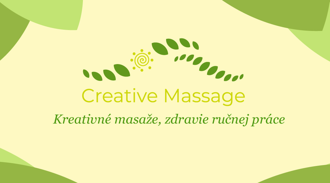 Creative Massage vizitka – predná strana