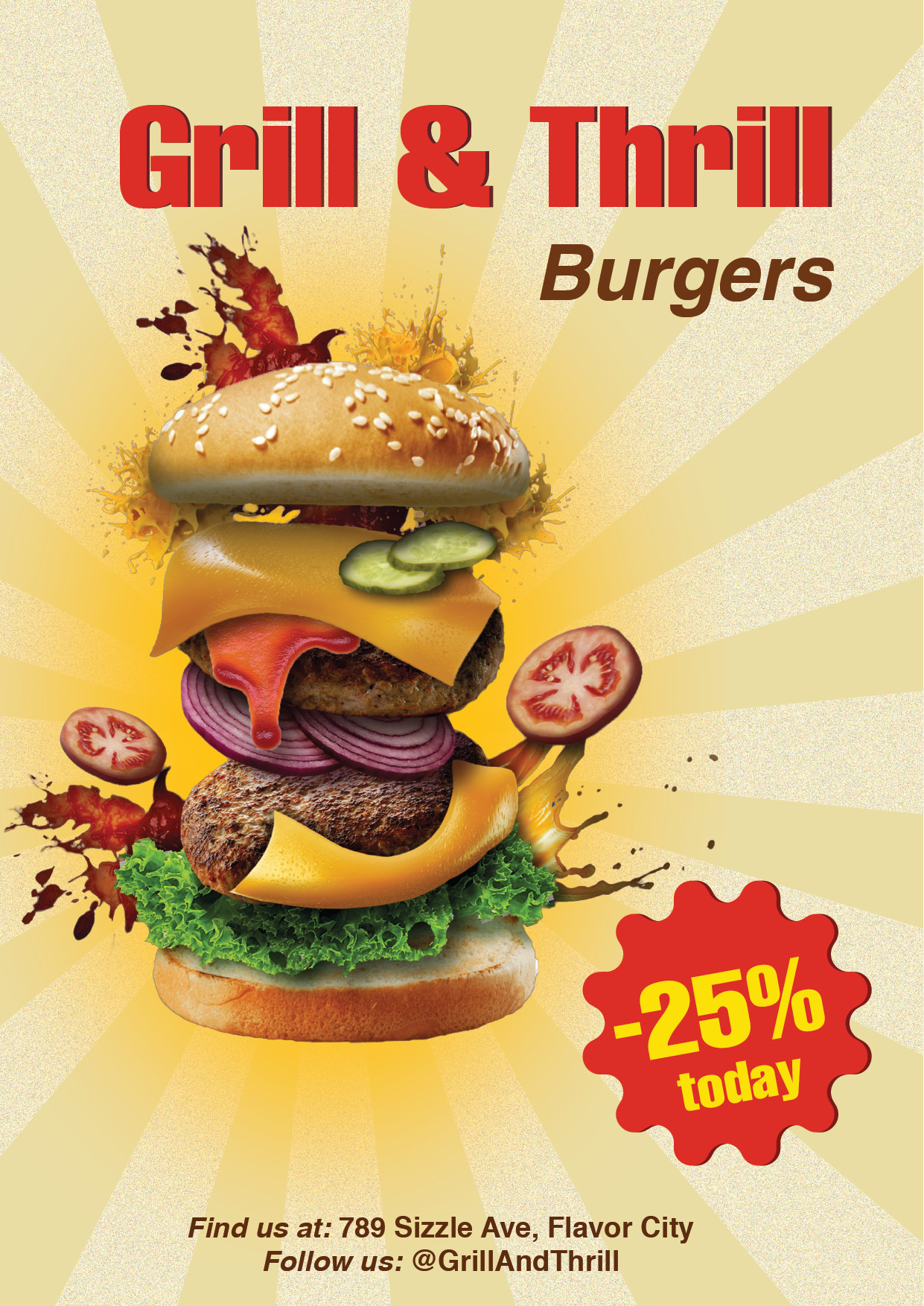Plagát burger