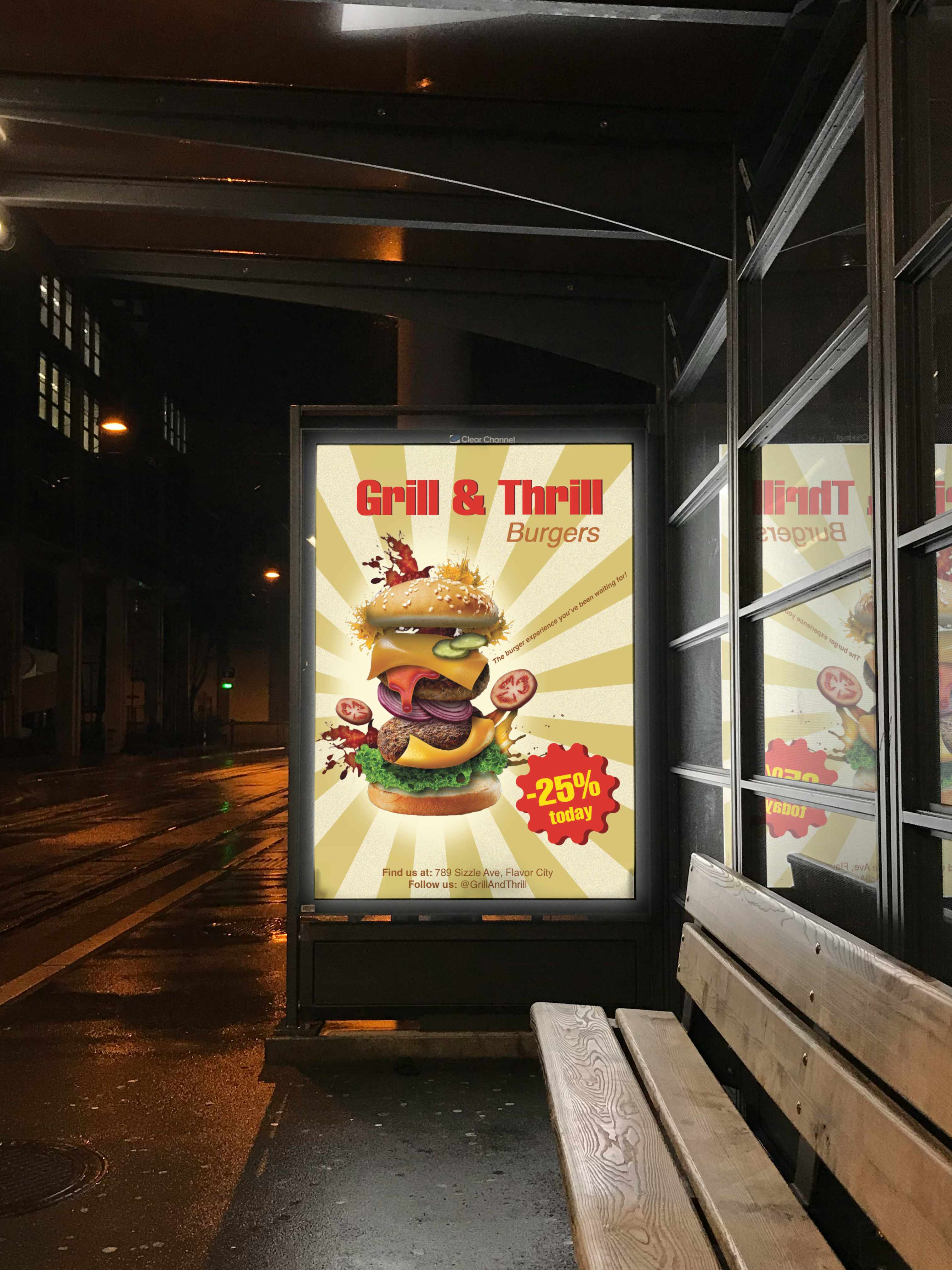Burger mockup