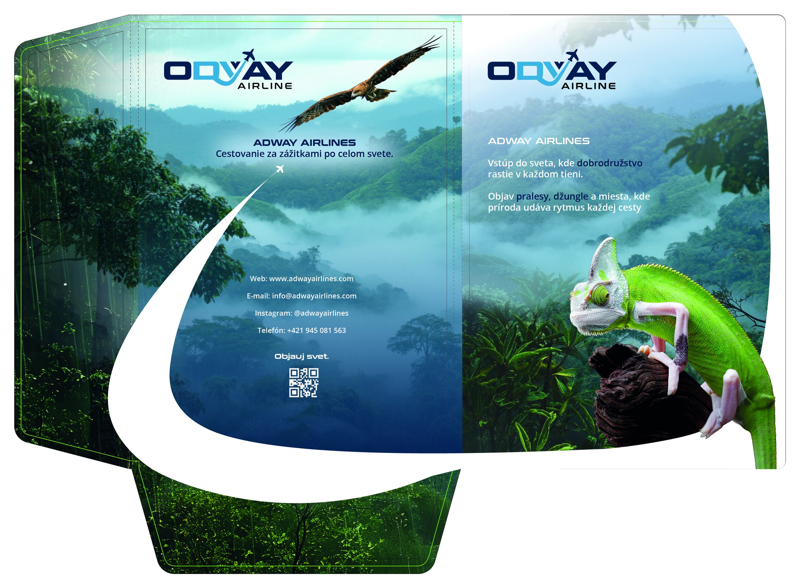 ODYAY Airline folder – predná strana